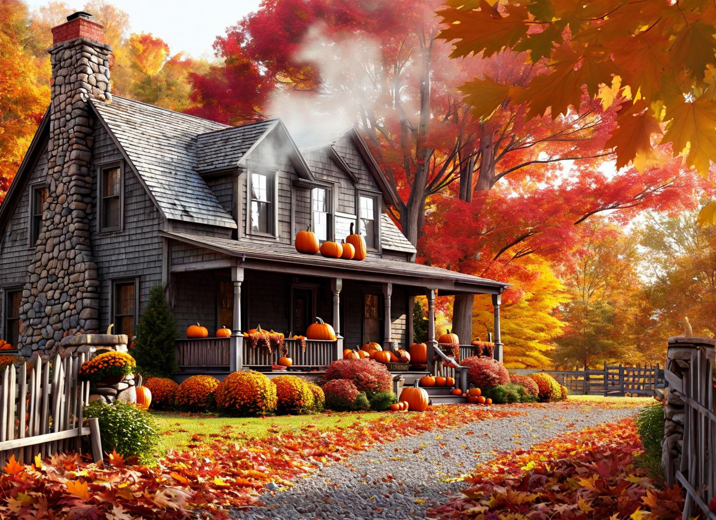 Autumn Farmhouse
